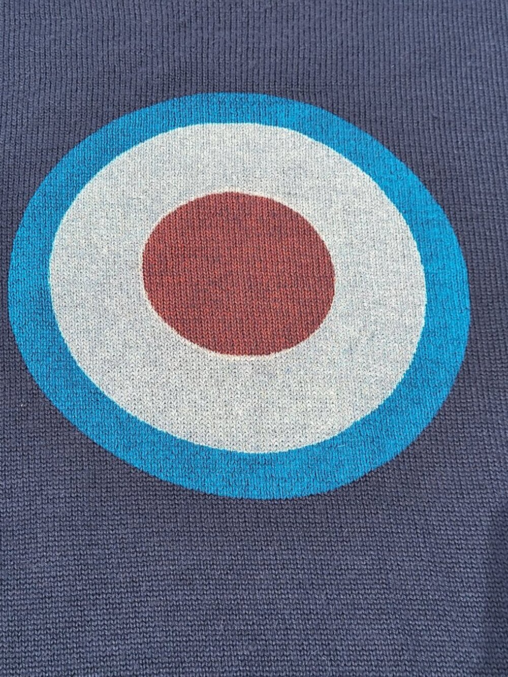 Merc London Sweater Men's Large Colorblock Preppy Retro Wool Blend - Picture 2 of 7